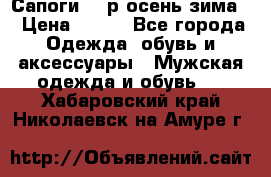 Сапоги 35 р.осень-зима  › Цена ­ 700 - Все города Одежда, обувь и аксессуары » Мужская одежда и обувь   . Хабаровский край,Николаевск-на-Амуре г.